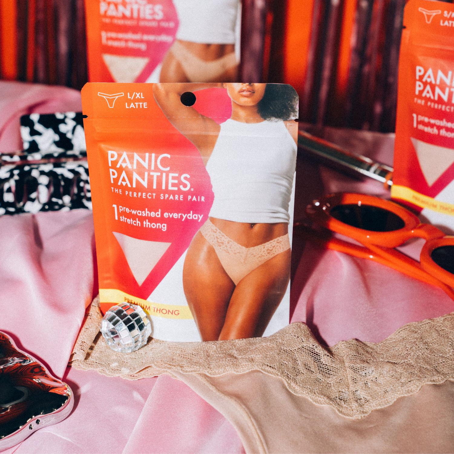 slide 7 of 9, Panic Panties Premium Bikini, S/M, Black, 1 ct