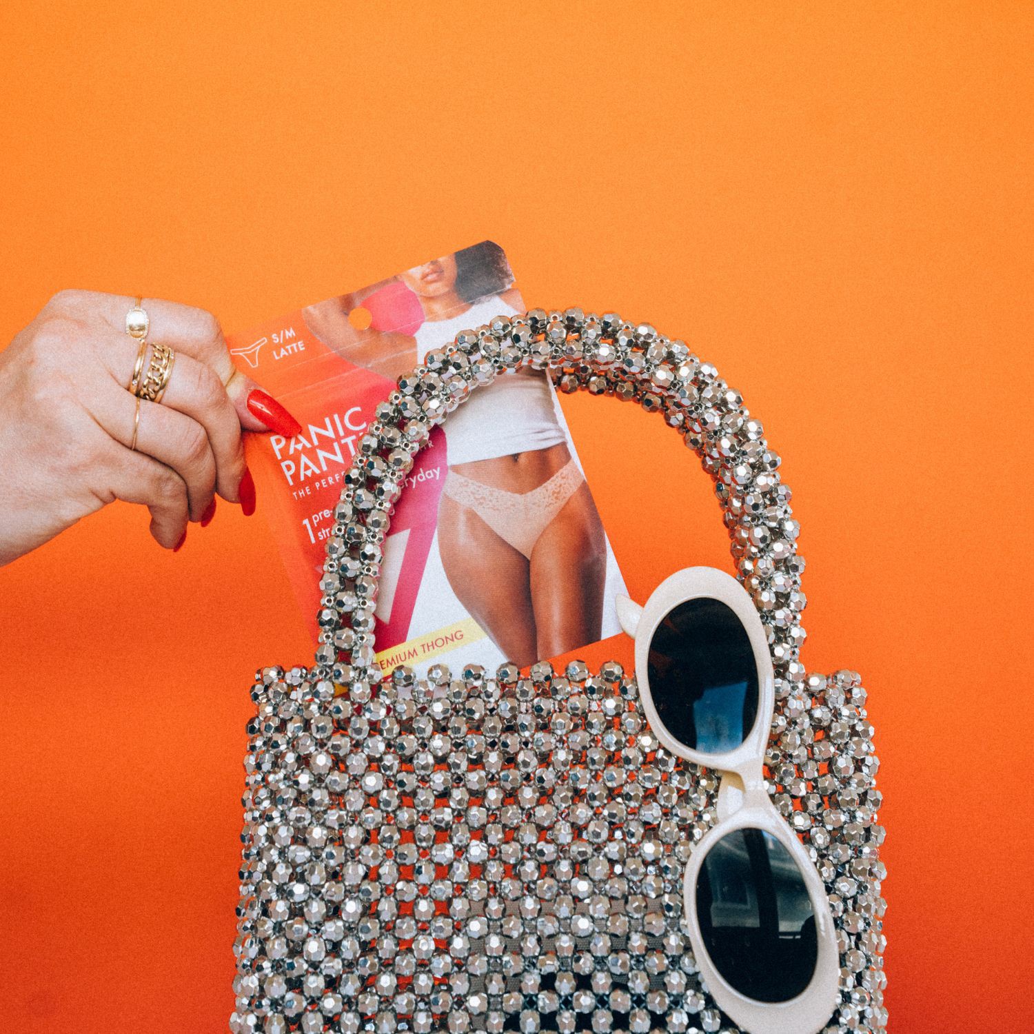 slide 8 of 9, Panic Panties Premium Bikini, S/M, Black, 1 ct