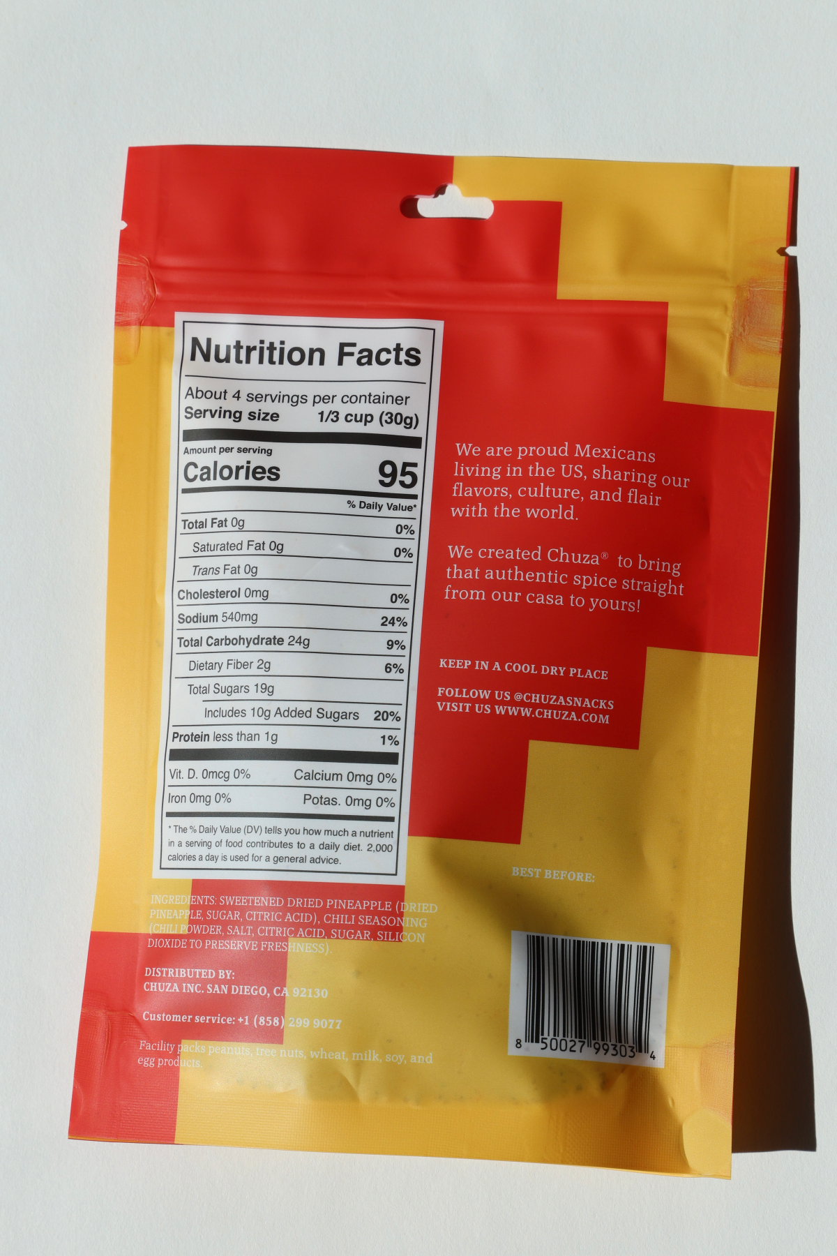 slide 2 of 2, Chuza Spicy Dry Pineapple, 4.5 oz