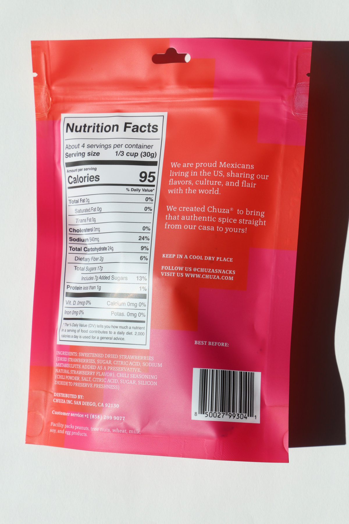 slide 2 of 2, Chuza Spicy Dry Strawberry, 4.5 oz