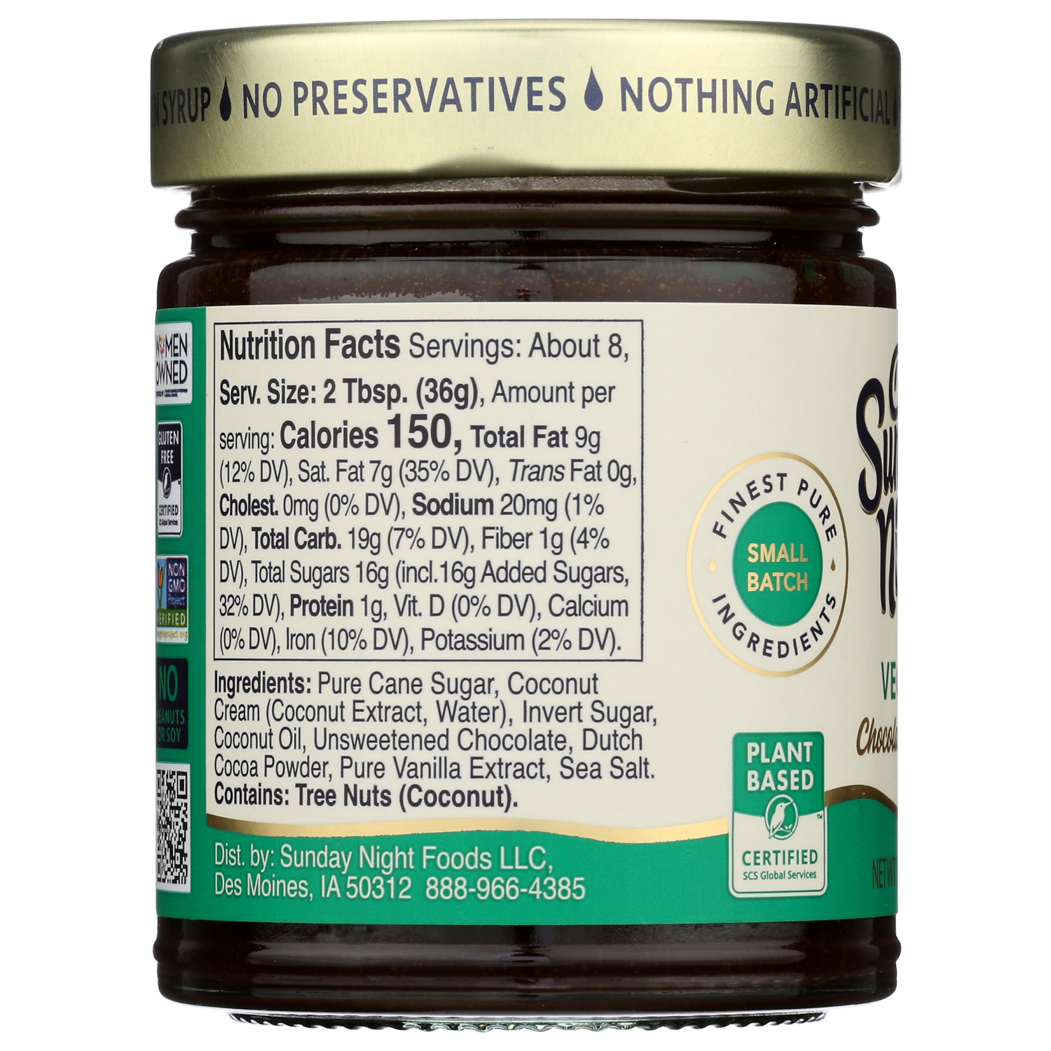 slide 2 of 2, Sun Nght Sce Choc Vegan, 10 oz