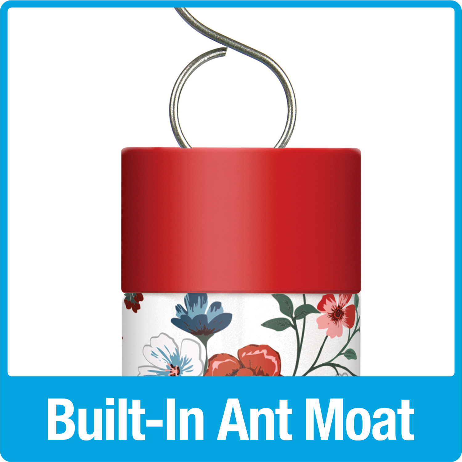 slide 3 of 4, Nature's Way Hummingbird Feeder Decorative Glass Vintage Blossom, 20 oz