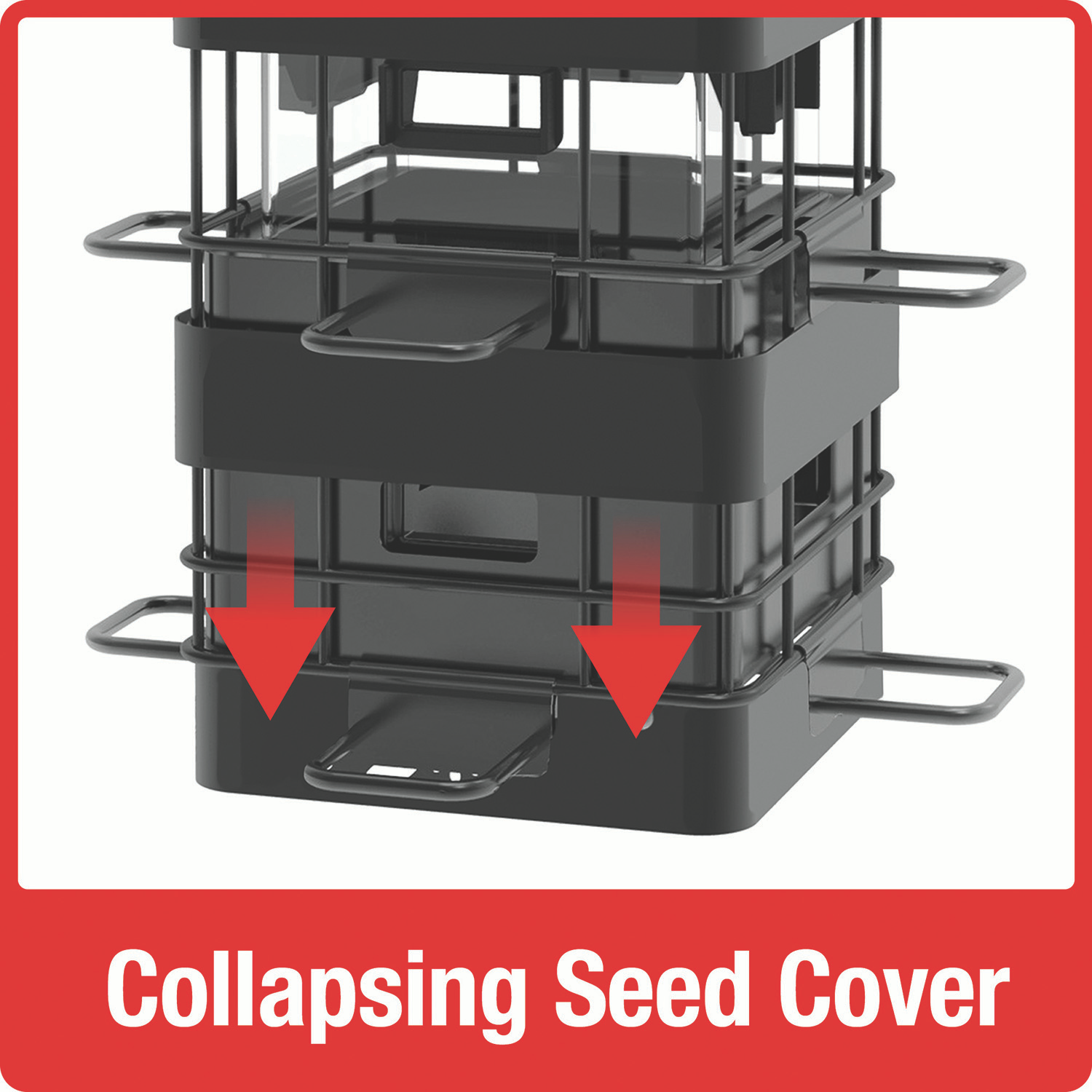 slide 2 of 4, Nature's Way NW Squirrel Shield Advantage Cage Metal Feeder, 3.2 qt