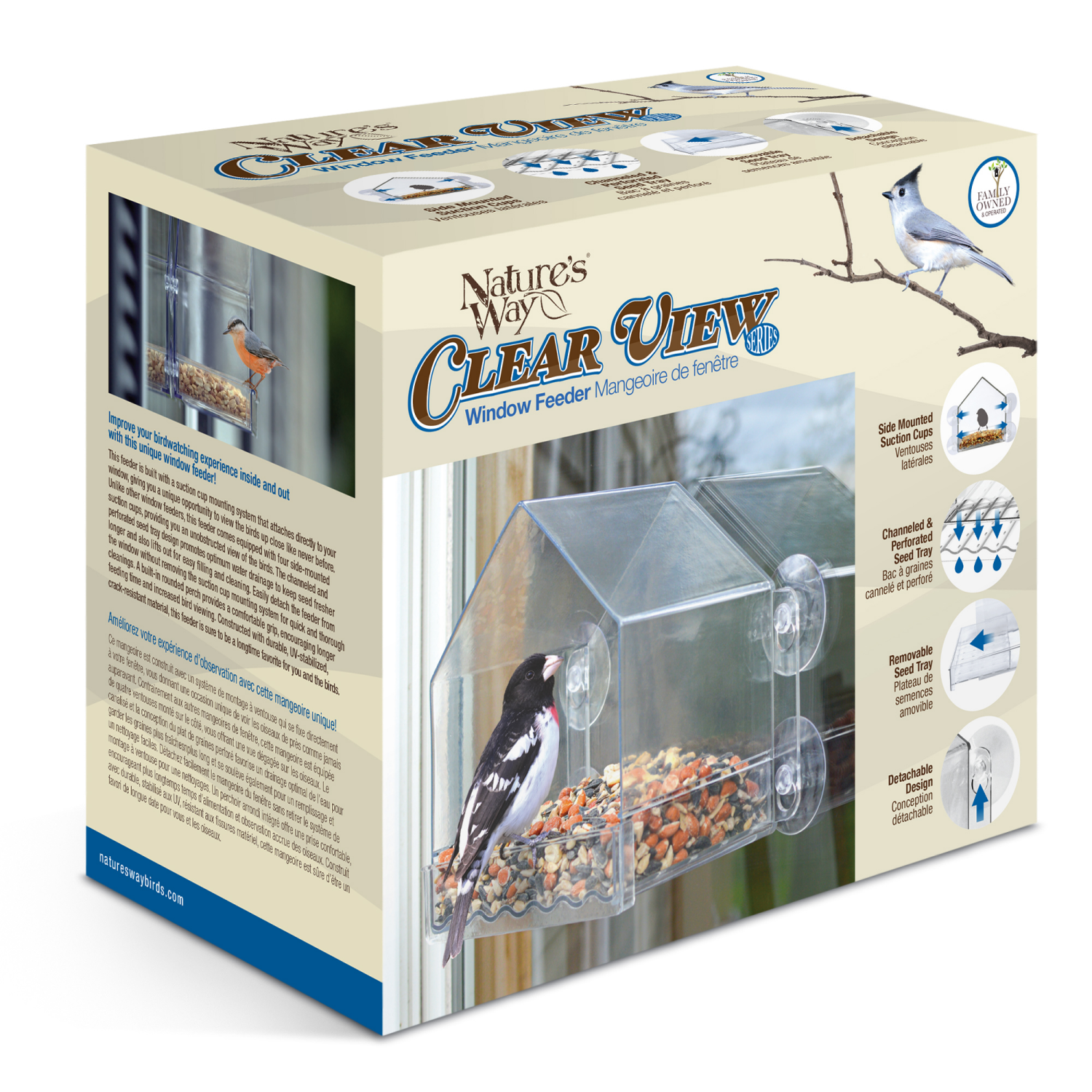 slide 2 of 4, Nature's Way Clear View Window Feeder, 1 ct