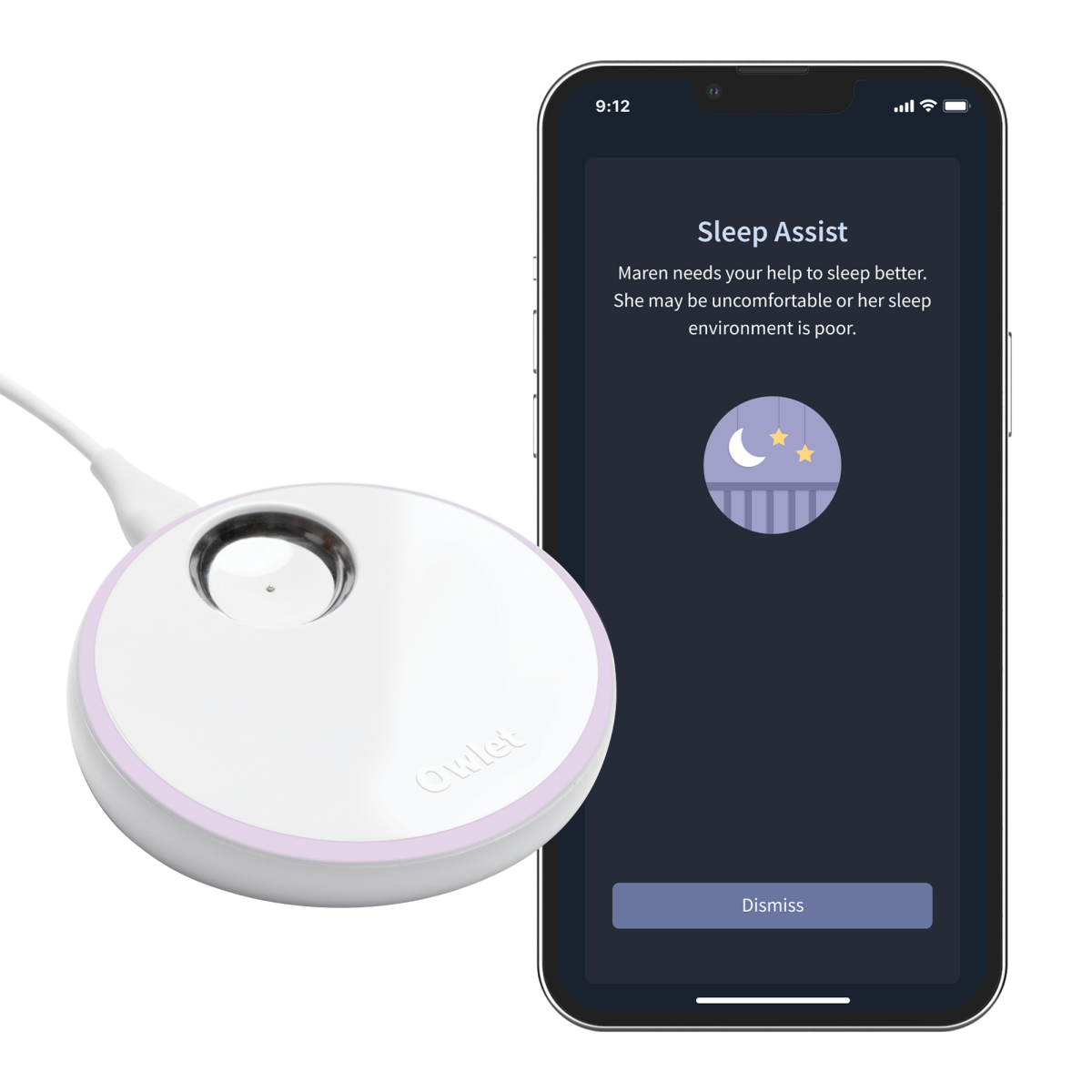 slide 19 of 21, Owlet 0-18 Months Mint Original Dream Sock 1 ea, 1 ct