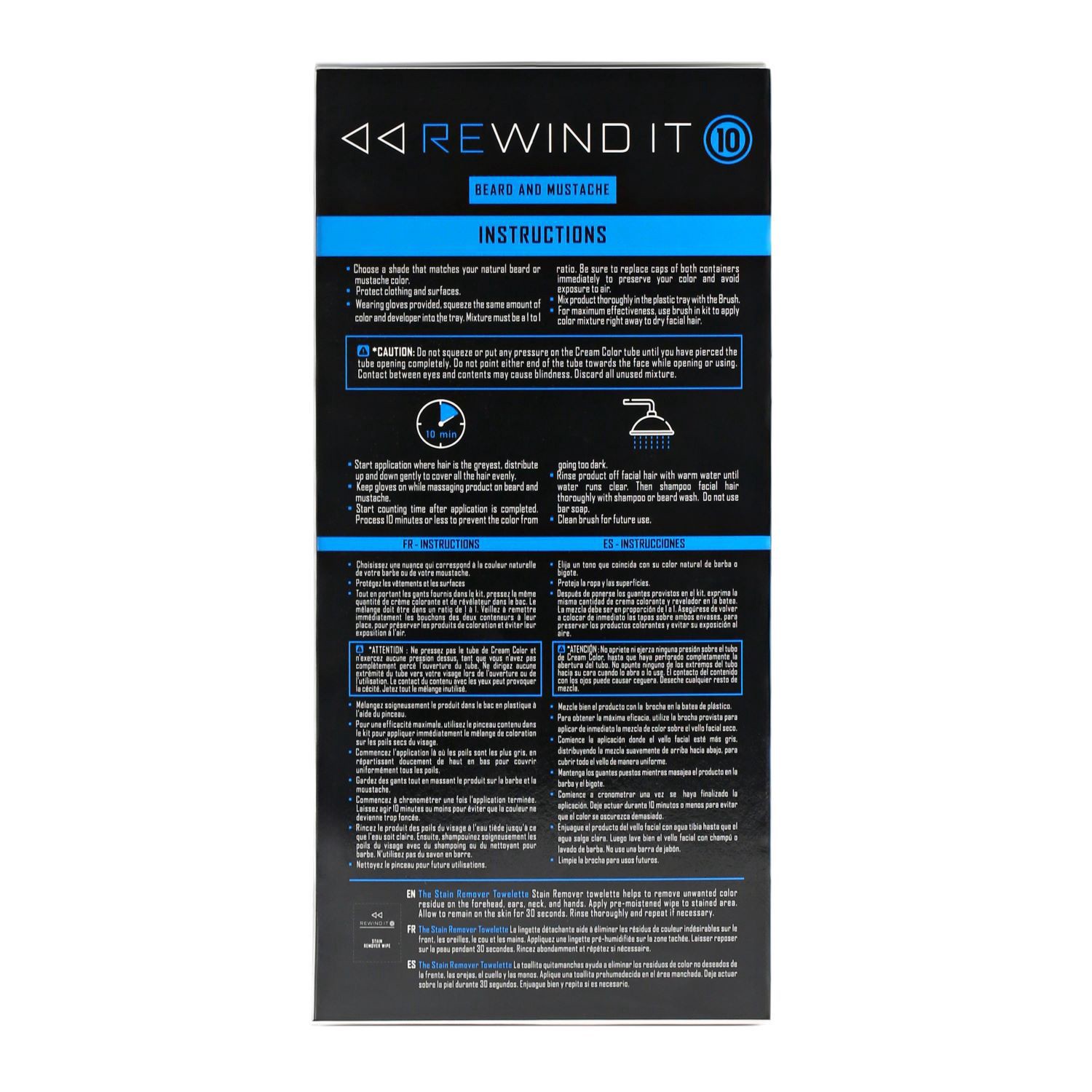 slide 3 of 3, Rewind It 10 Light Brown Beard and Mustache Color 0.49 oz, 0.49 oz