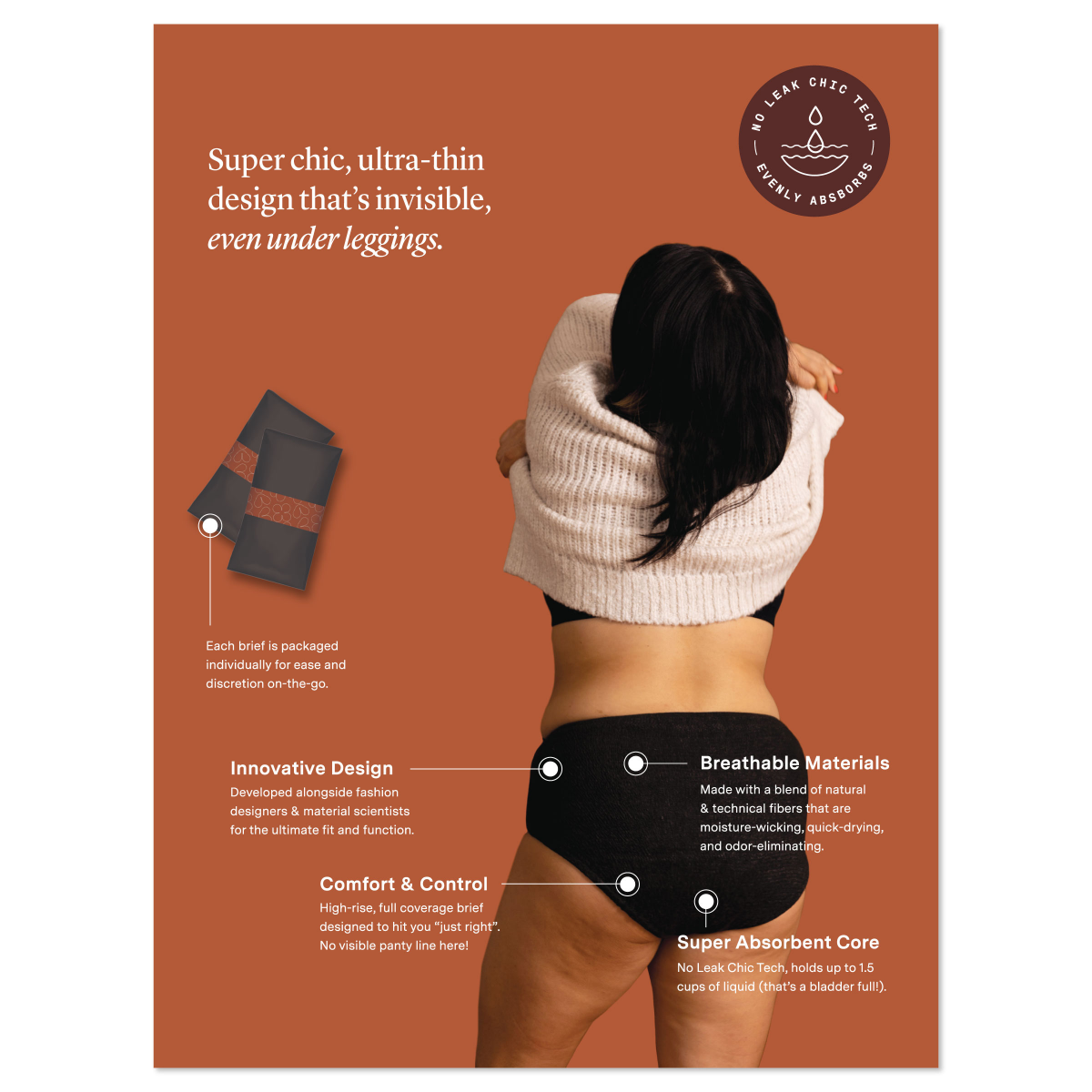 slide 2 of 2, Hazel High & Dry Onyx Disposable Briefs Size 02 M, 12 ct