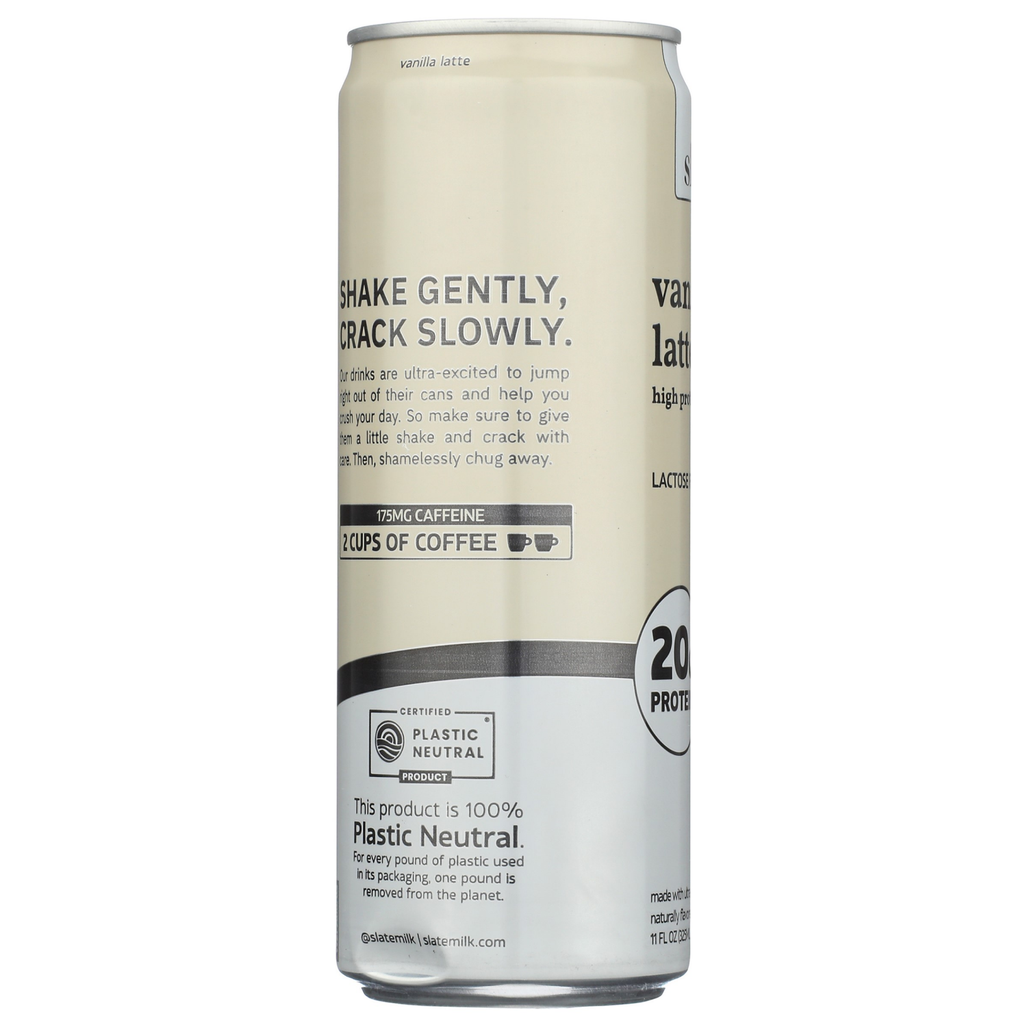 slide 4 of 4, Slate Vanilla Latte High Protein Iced Coffee 11oz, 11 fl oz