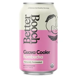 Better Booch Kombucha Sparkling Probiotic Drink Guava Cooler
