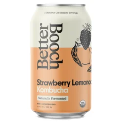 Better Booch Kombucha Sparkling Probiotic Drink Strawberry Lemonade