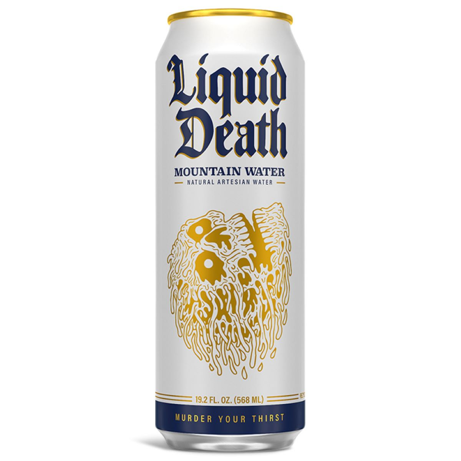 slide 2 of 4, Liquid Death Mountain Water, 19.2 oz King Size Cans (8-Pack) - 8 ct, 8 ct