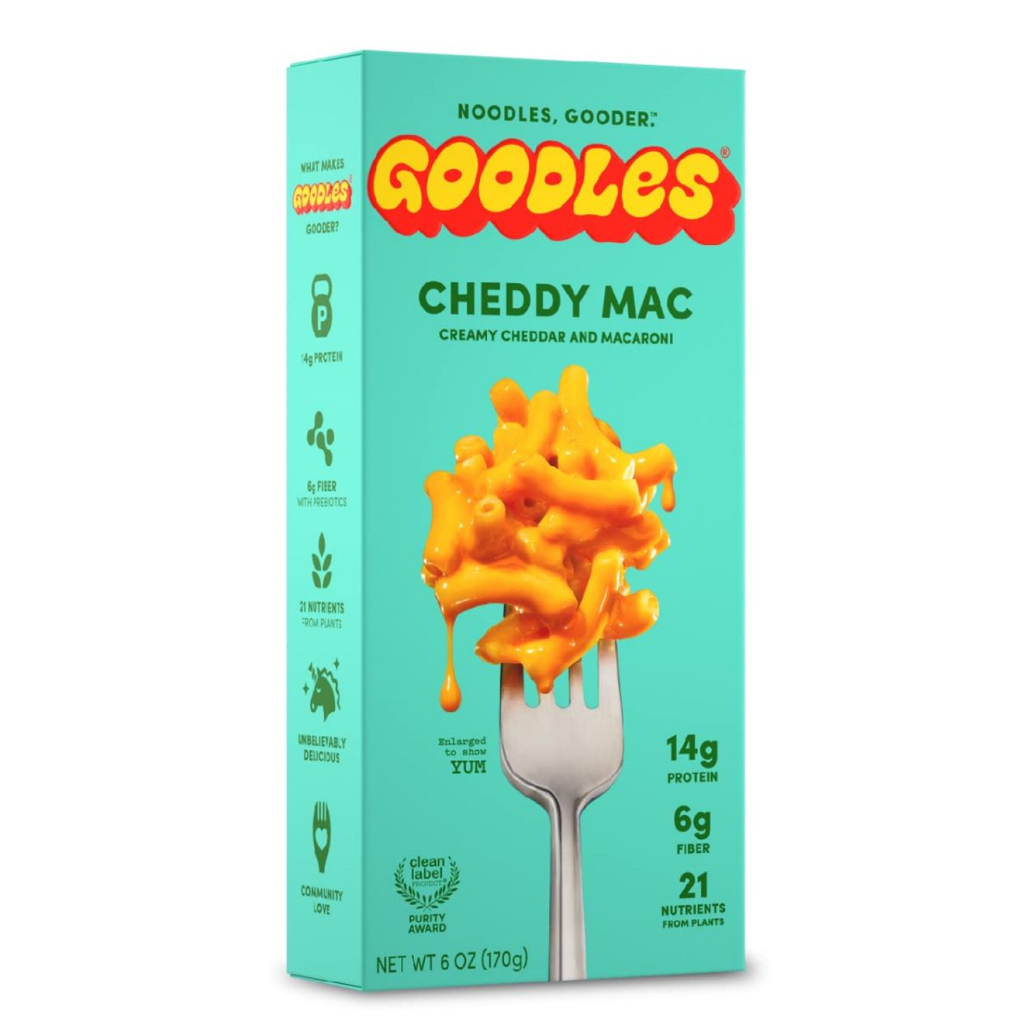 slide 1 of 3, GOODLES Cheddy Mac Mac & Cheese, 6oz, 6 oz