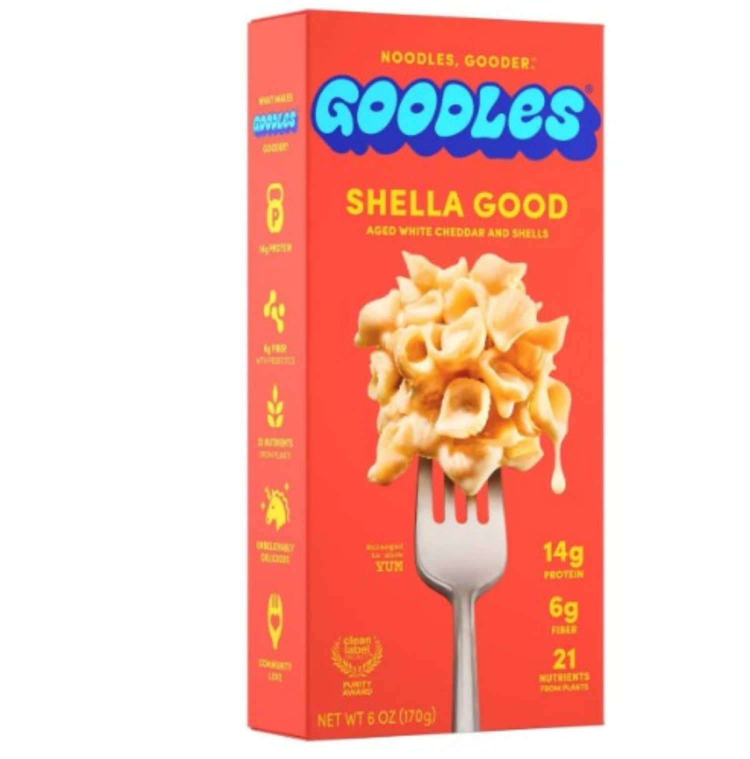 slide 1 of 3, GOODLES Shella Good Mac & Cheese, 6oz, 6 oz