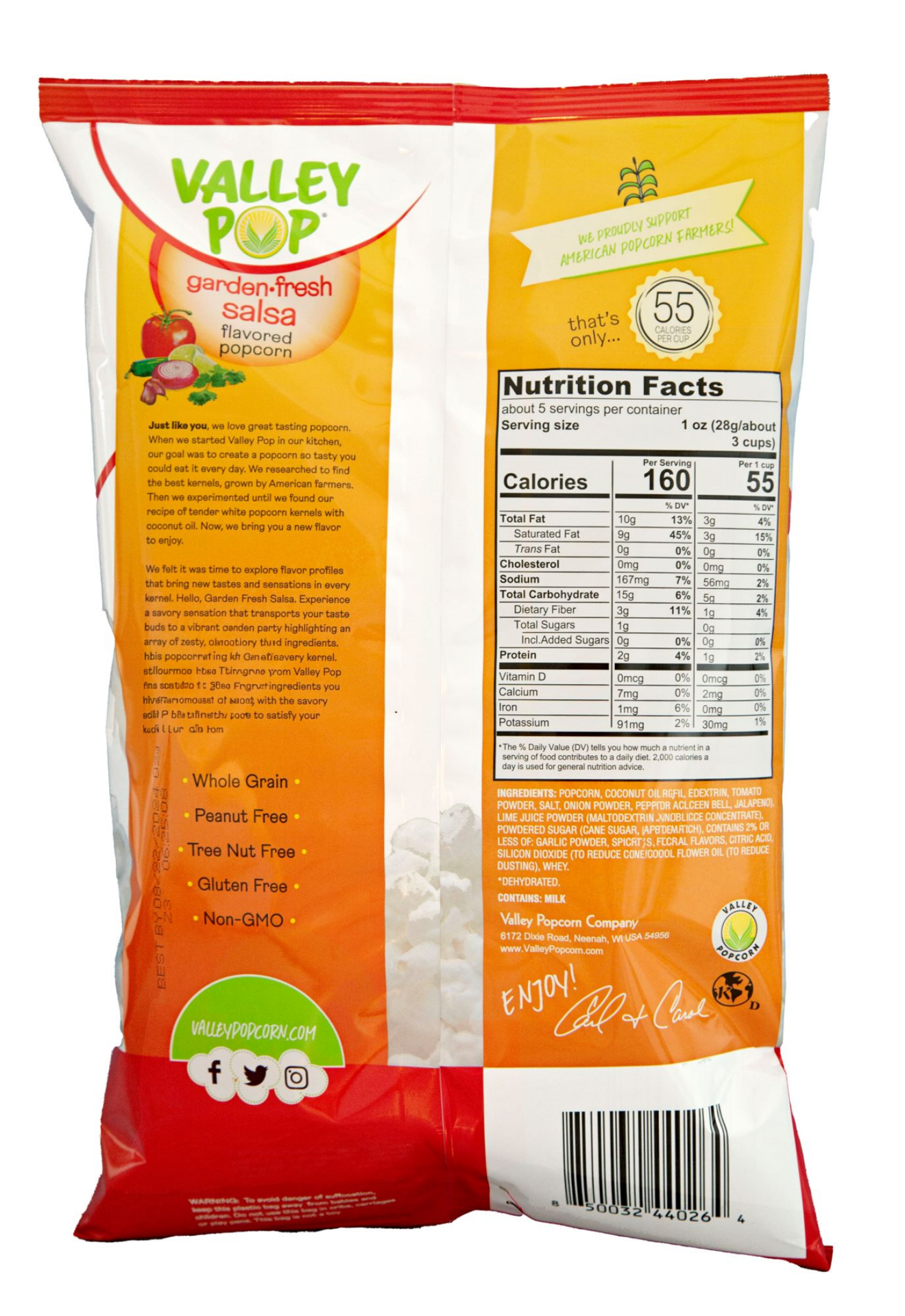 slide 2 of 2, Valley Pop Popcorn Garden Fresh Salsa Infusions 5 Oz, 5 oz