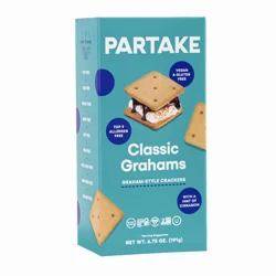 Partake Graham-Style Classic Grahams Crackers 6.75 oz