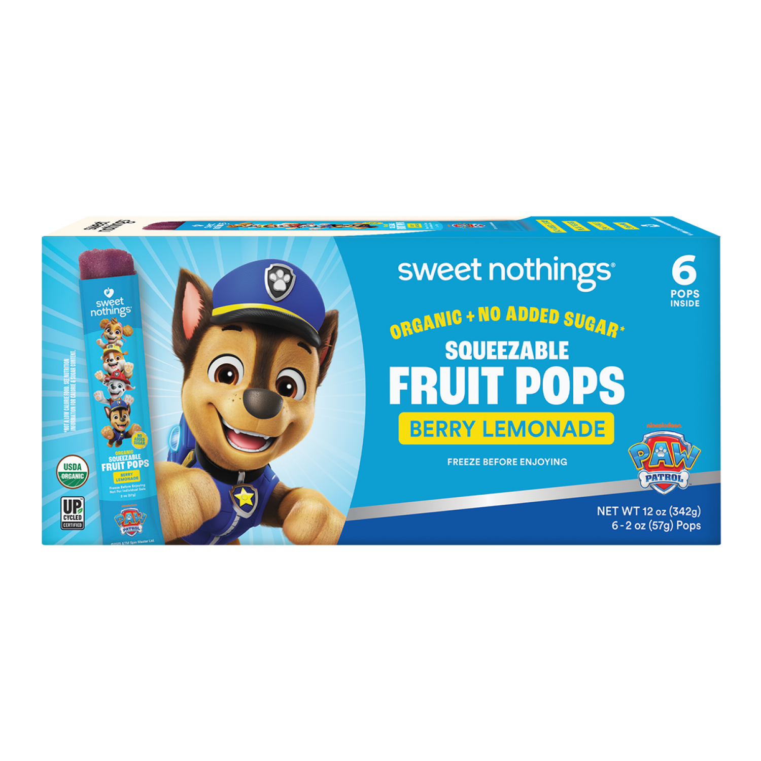 slide 1 of 5, Sweet Nothings Organic Frozen Berry Lemonade Fruit Freezie - 12 fl oz/6ct, 6 ct; 12 fl oz