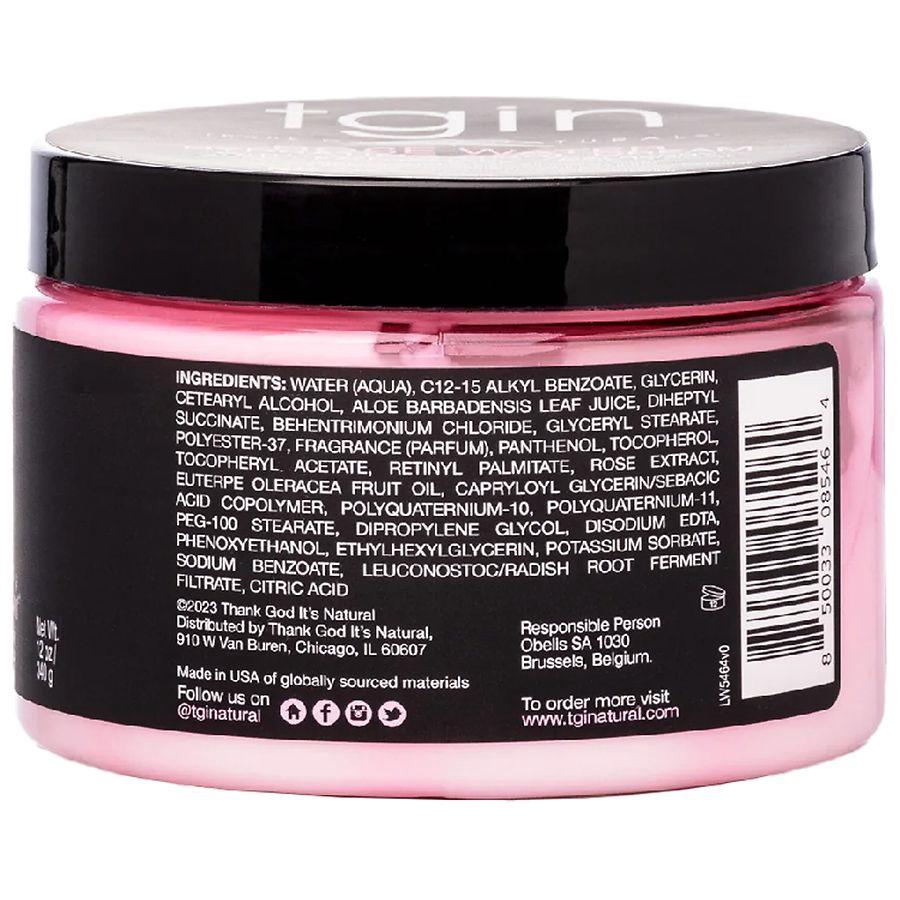 slide 2 of 3, TGIN Rose Water Hydrating Curl Cream Enhancer - 12 fl oz, 12 fl oz
