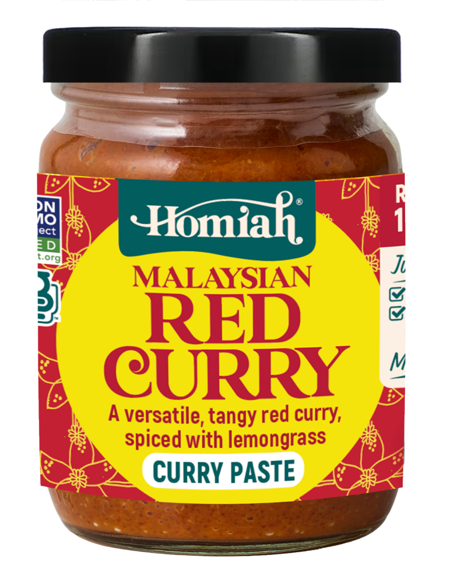 slide 1 of 1, Homiah Malaysian Red Curry Paste, 4 oz, 4 oz