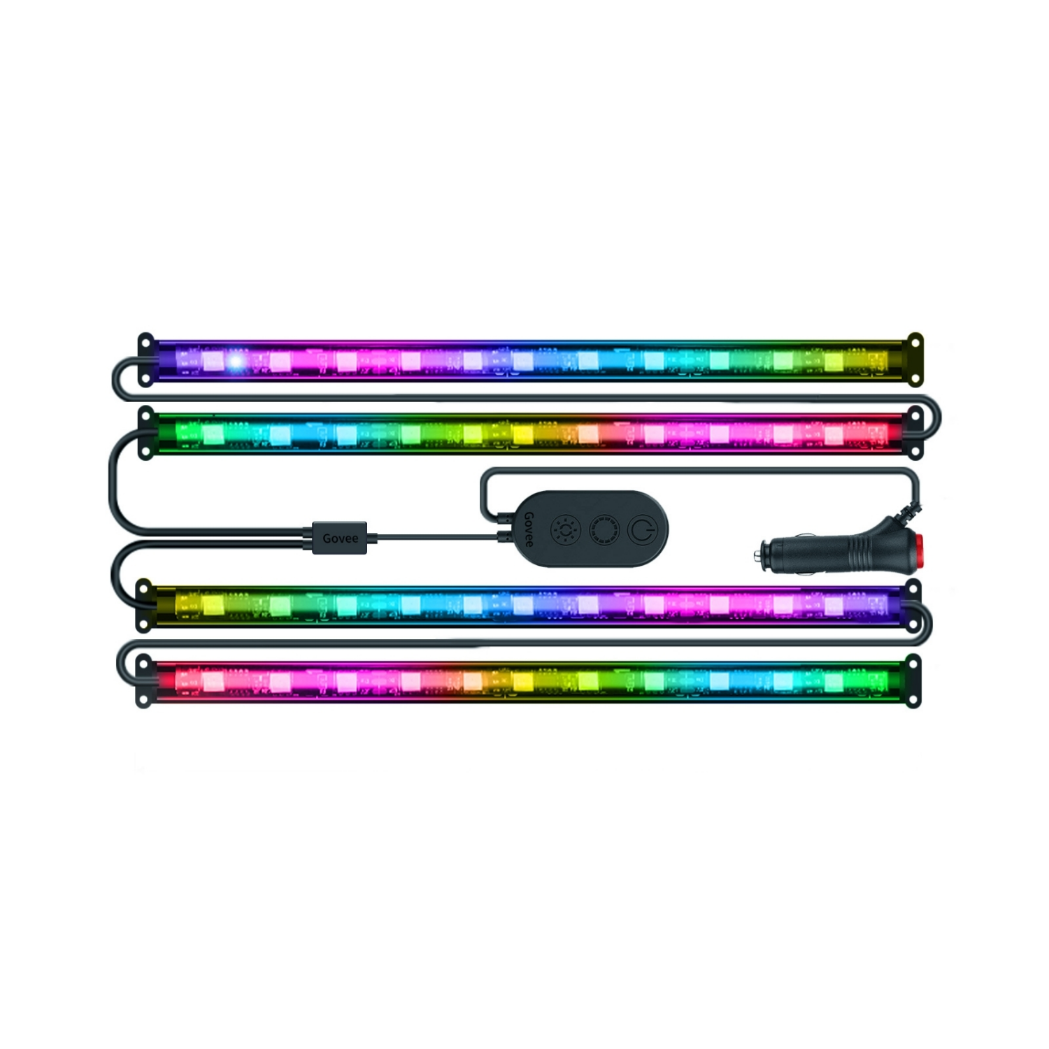 slide 6 of 6, Govee RGBIC Interior Car LED Strip Light(4*0.98ft), 0.98 ft