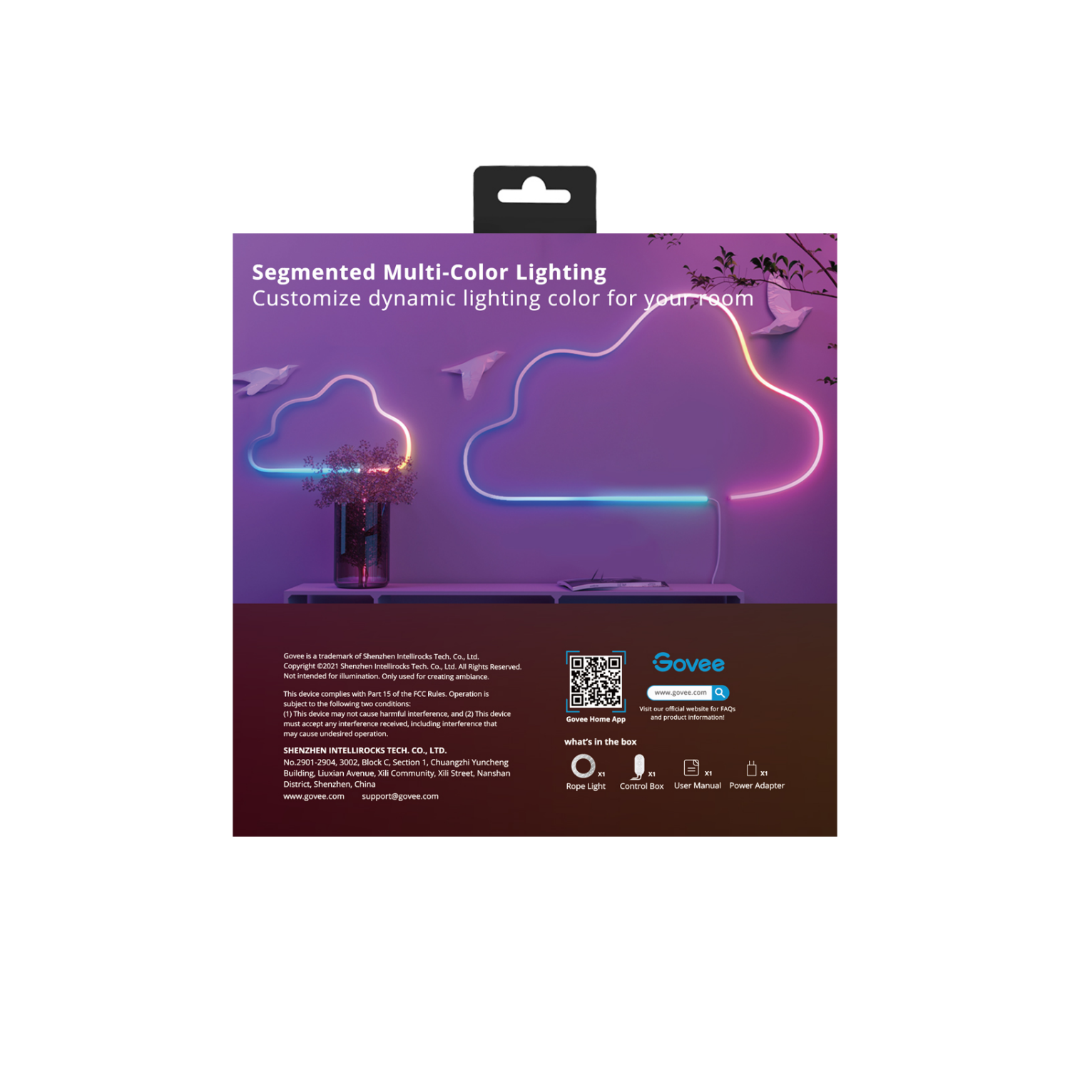 slide 2 of 7, Govee 6.5ft Neon Rope Light, 6.5 ft