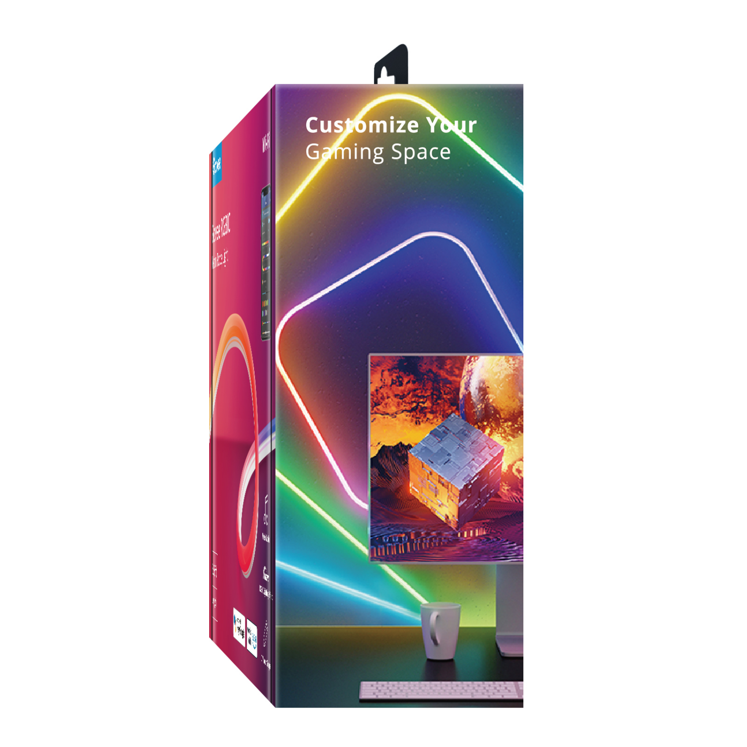 slide 4 of 7, Govee 6.5ft Neon Rope Light, 6.5 ft