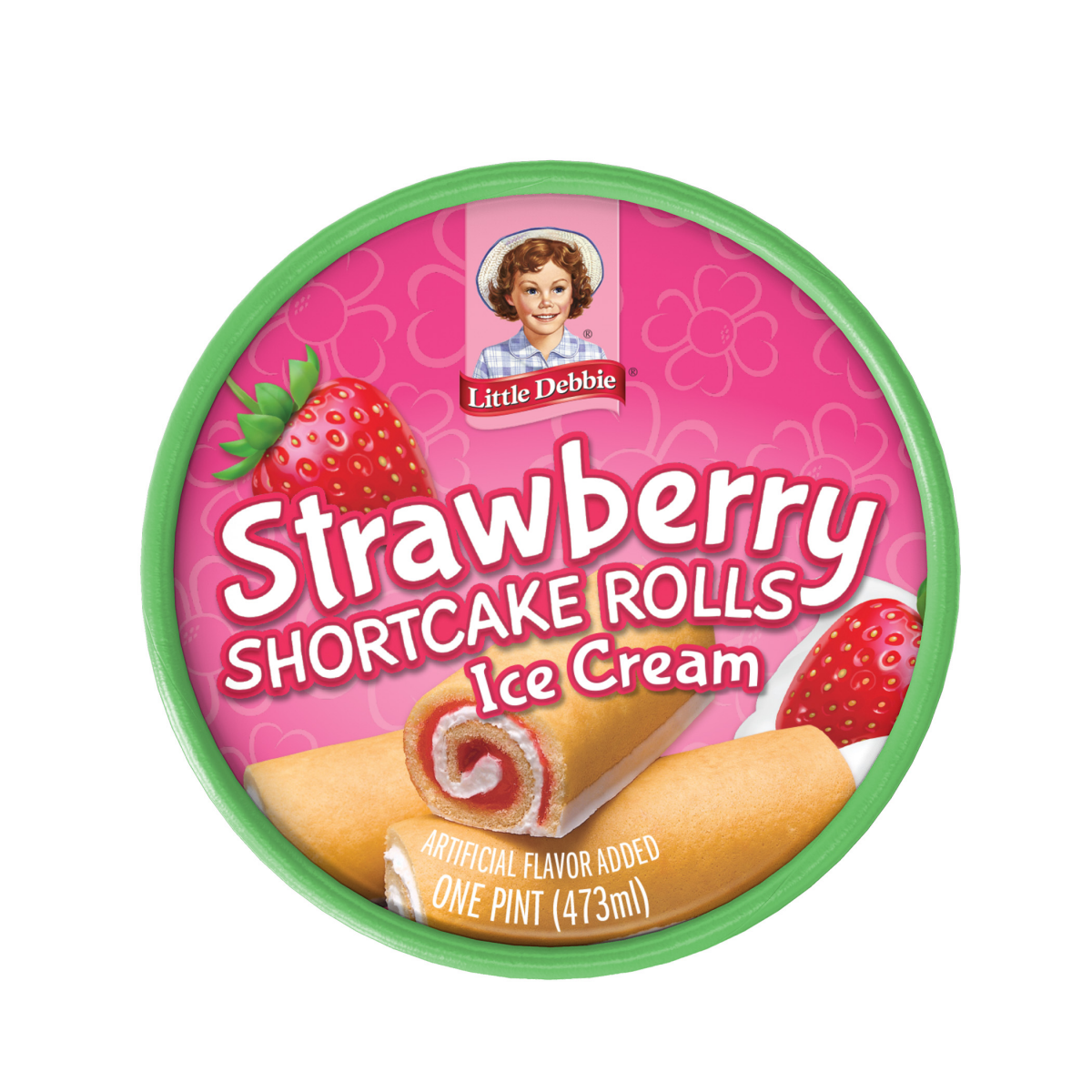 slide 2 of 4, Little Debbie Strawberry Shortcake Rolls Ice Cream 1 pt, 1 pint