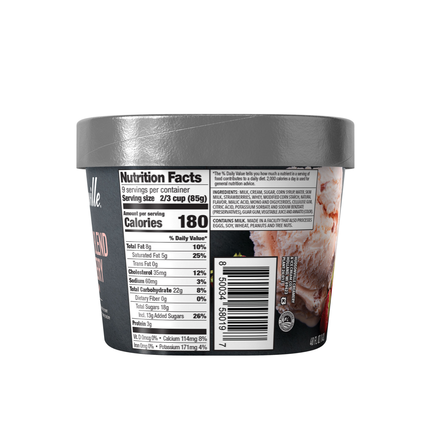 slide 2 of 5, Hudsonville Strawberry, 48 oz