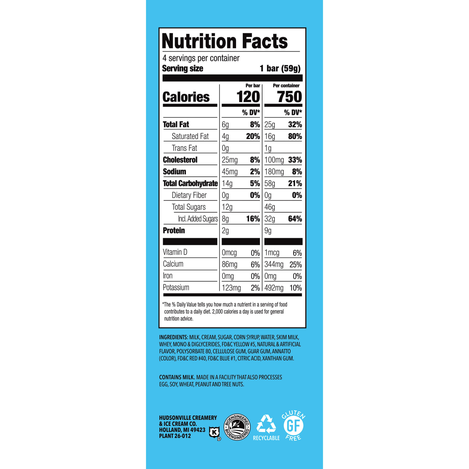 slide 2 of 4, Hudsonville Super Scoop Ice Cream Bars 4 - 3.0 fl oz Bars, 4 ct