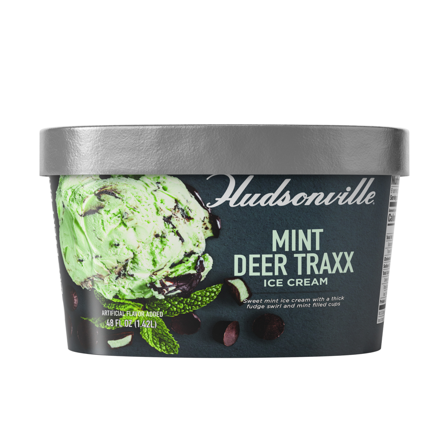 slide 1 of 5, Hudsonville Ice Cream Mint Deer Traxx 48Oz, 48 oz