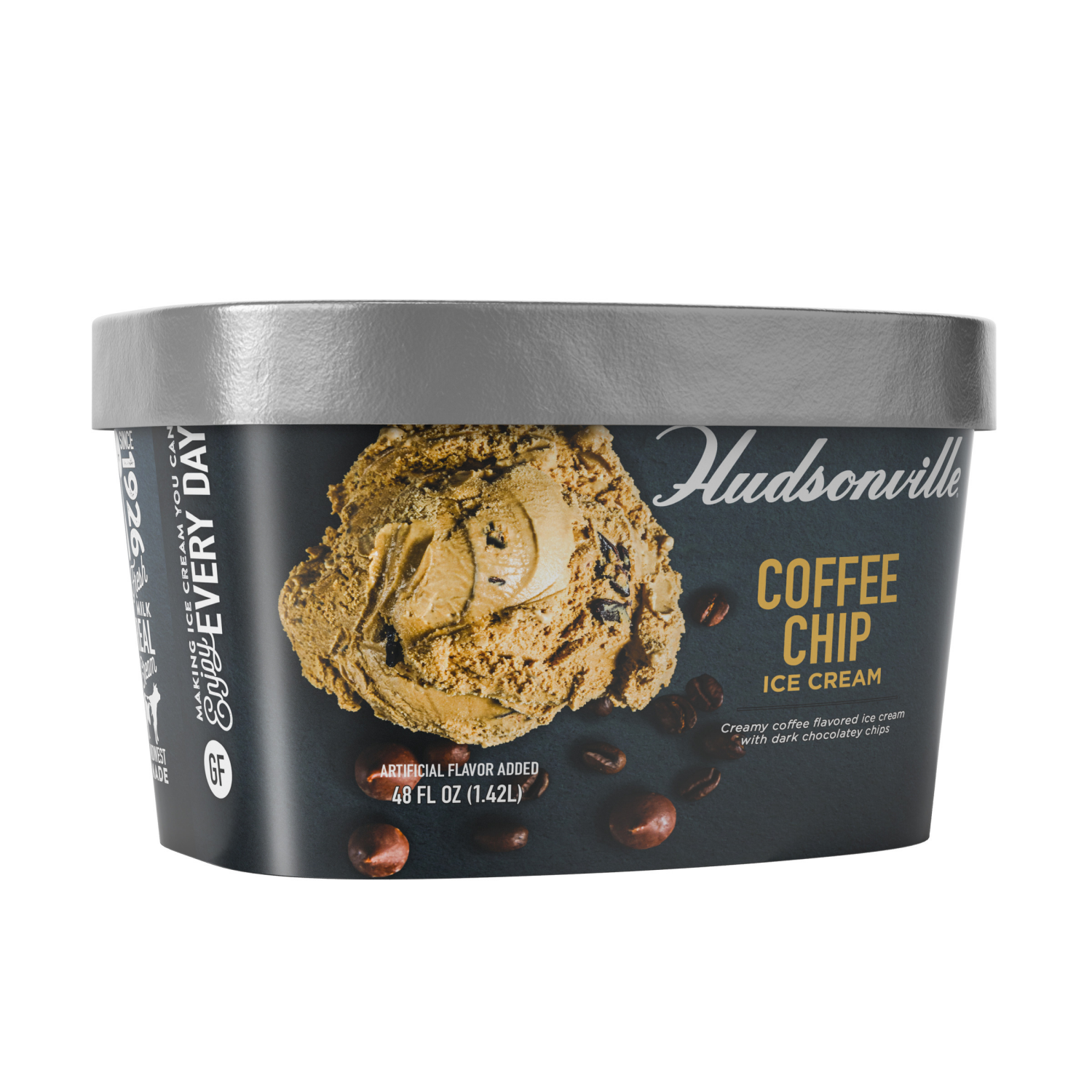 slide 4 of 5, Hudsonville Ice Cream Coffee Chip 48Oz, 48 oz