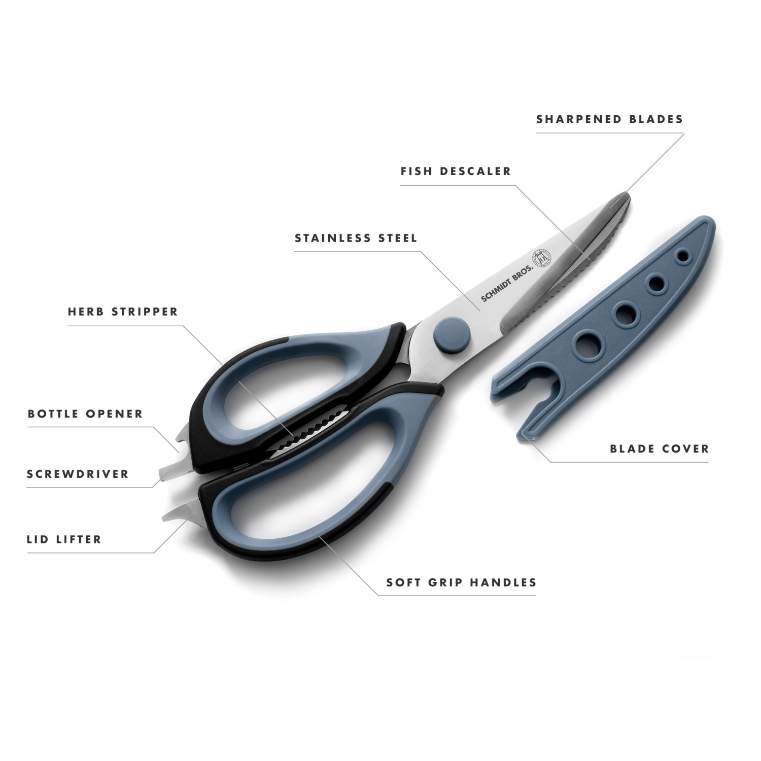 slide 2 of 5, Multipurpose Utility Shears, 1 ct
