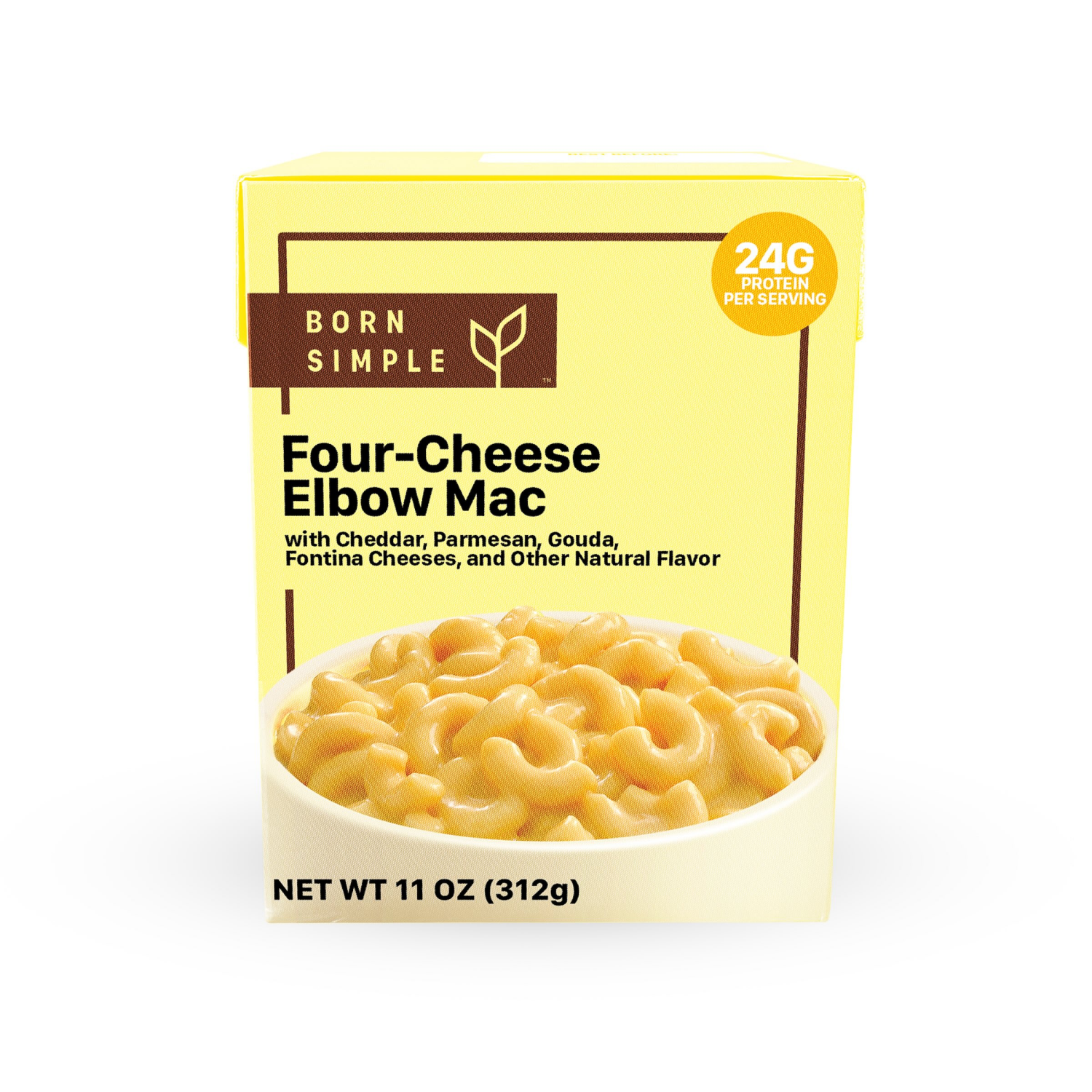 slide 4 of 5, Born Simple Four Cheese Macaroni, 11 oz, 11 oz