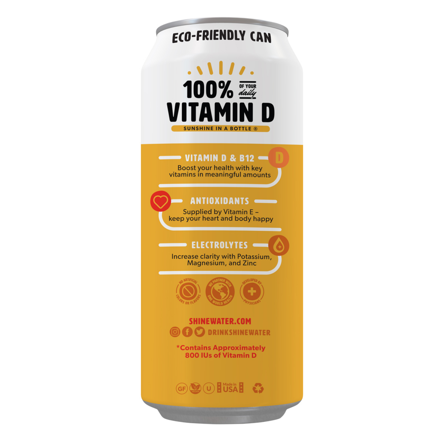 slide 2 of 2, Shine Water Zero Sugar Peach Mango Water 16 fl oz, 16 fl oz