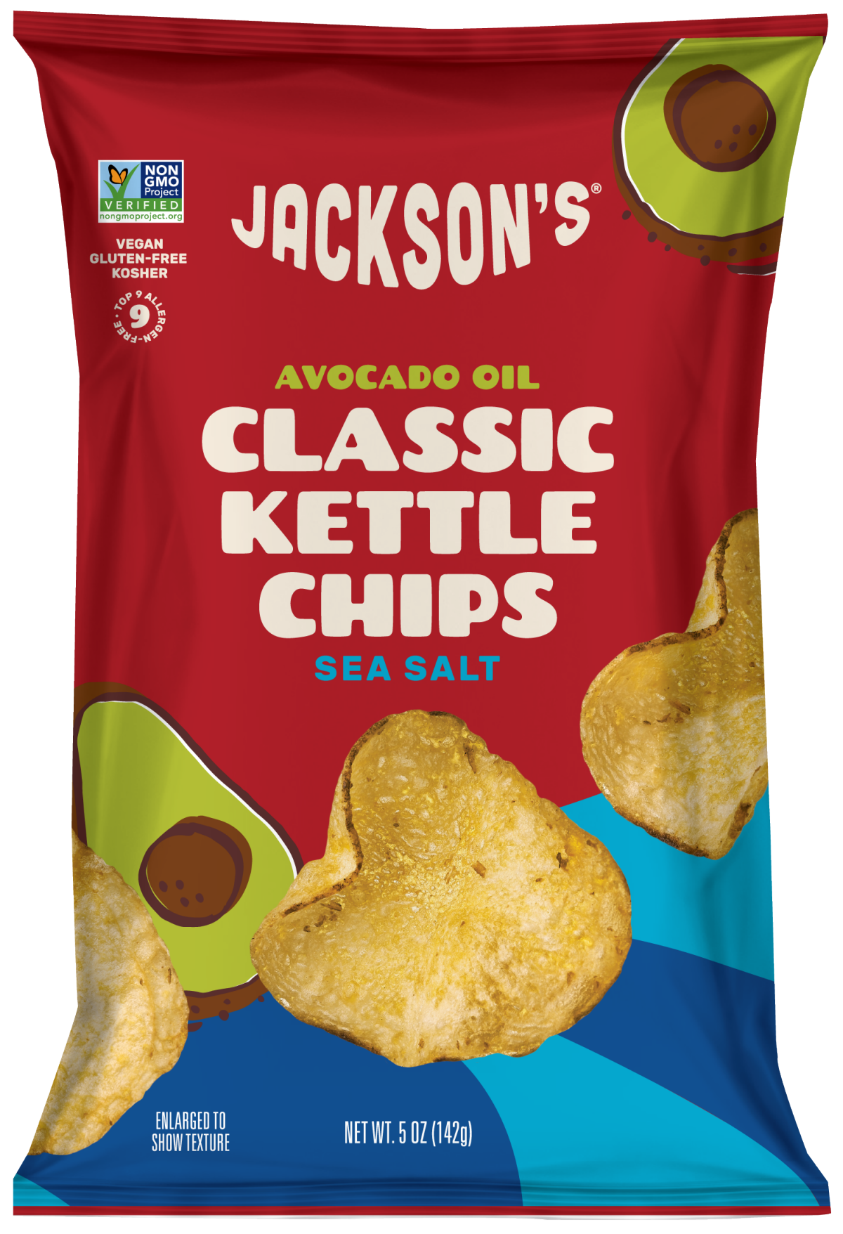 slide 1 of 2, Jackson's Avocado Oil Kettle Potato Chip Sea Salt 5 oz, 5 oz