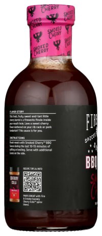 slide 9 of 10, Fire & Smoke Society Smoked Cherry BBQ Sauce, 20 oz