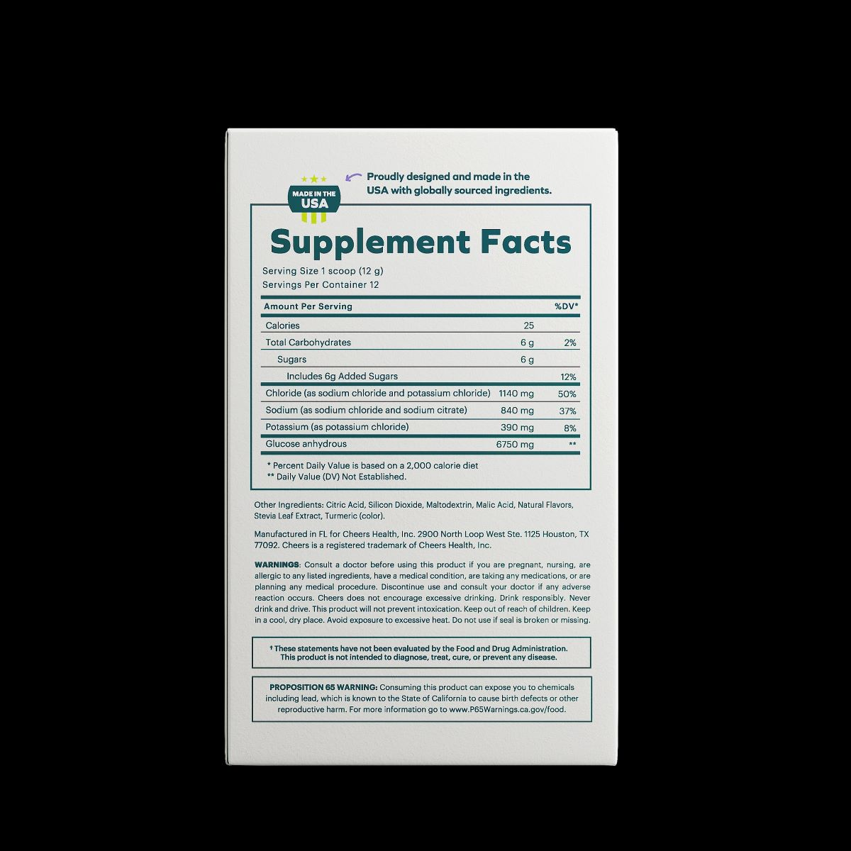 slide 2 of 3, Cheers Hydrate Rapid Hydration Powder 12 Dose Jar, 1 ct