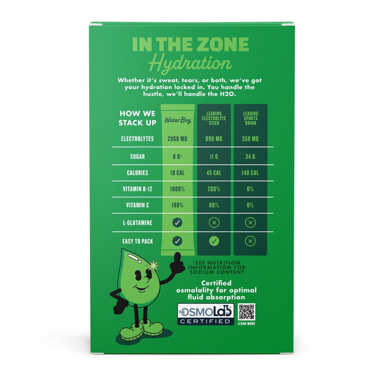 slide 2 of 7, Water Boy Workout Hydration Lemon Lime Electrolyte Drink Mix 6 - 0.22 oz Stick Packs, 6 ct