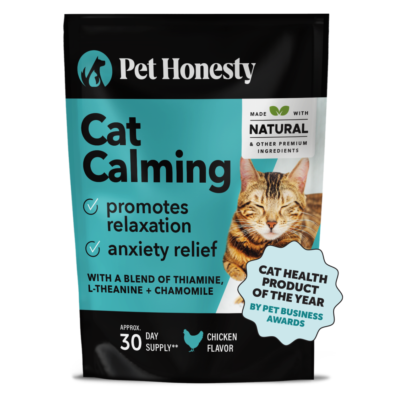 slide 1 of 1, Pet Honesty Calming Supplement for Cat Chicken Flavor - 3.7oz, 3.7 oz