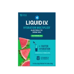 Liquid I.V. Hydration Multiplier Watermelon Electrolyte Drink Mix 15 - 0.56 oz Stick Packs