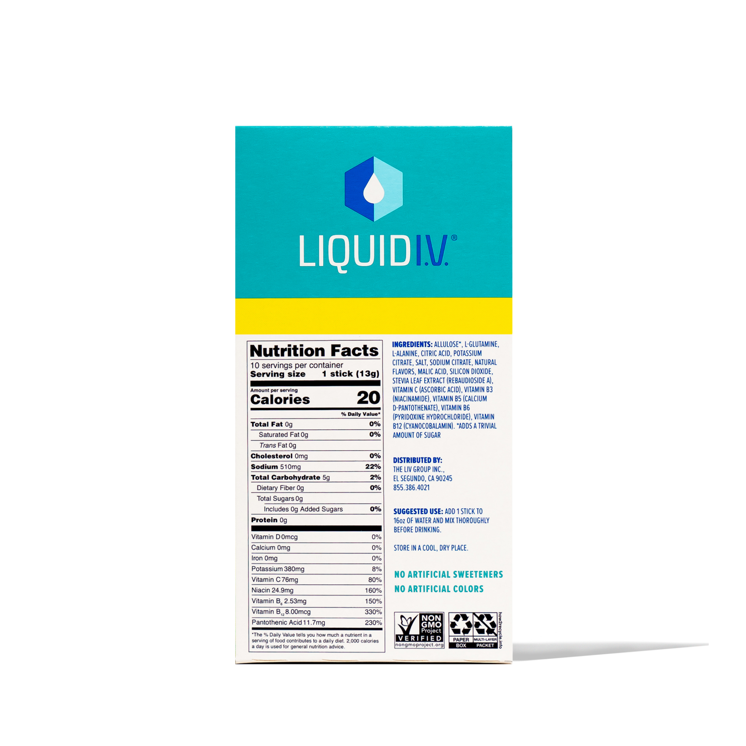 slide 2 of 5, Liquid I.V. Liquid Iv Hydration Multiplier Green Grape Drink Mix, 10 ct
