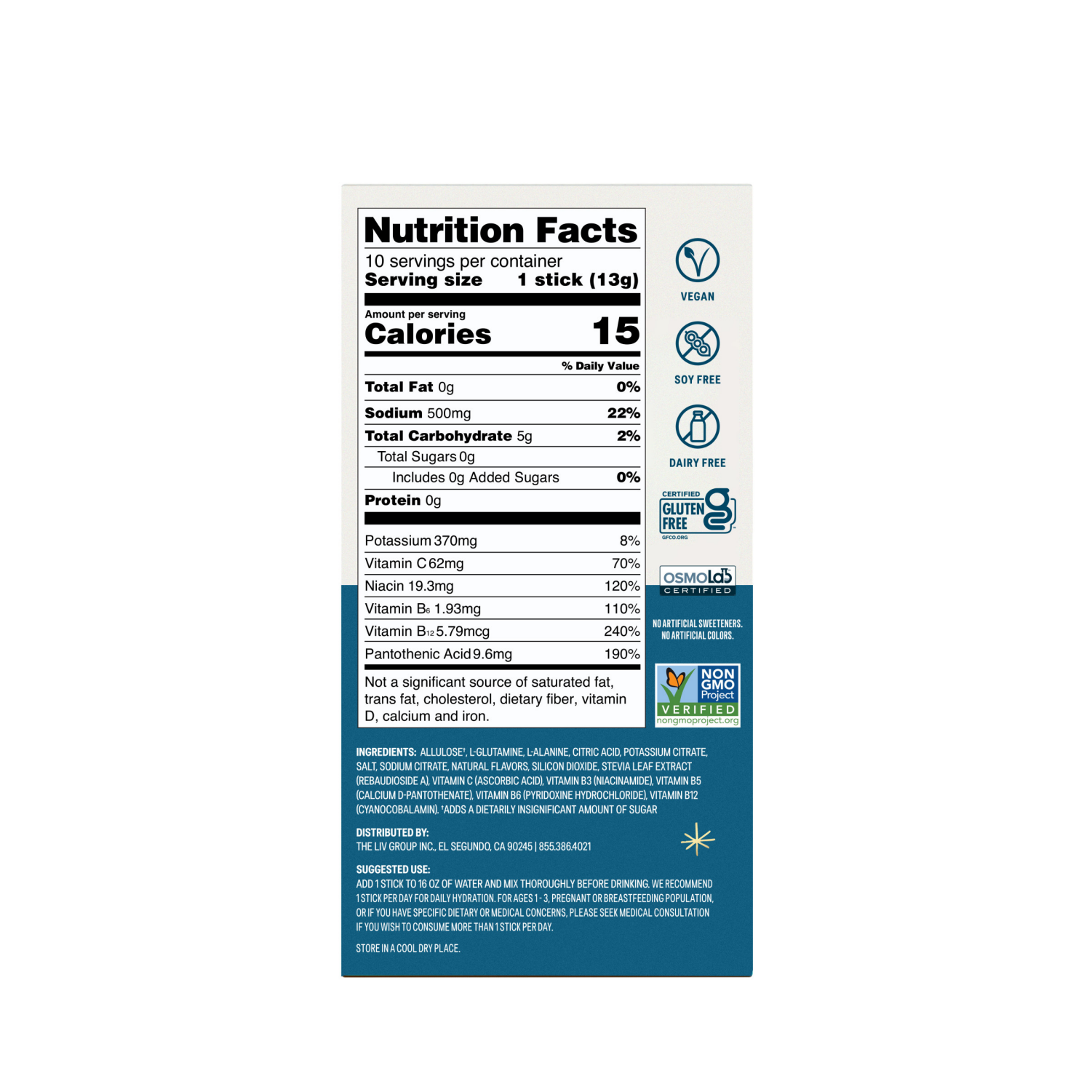 slide 5 of 7, Liquid I.V. 10ct Sugar Free White Peach Carton (IP), 10 ct; 4.58 oz
