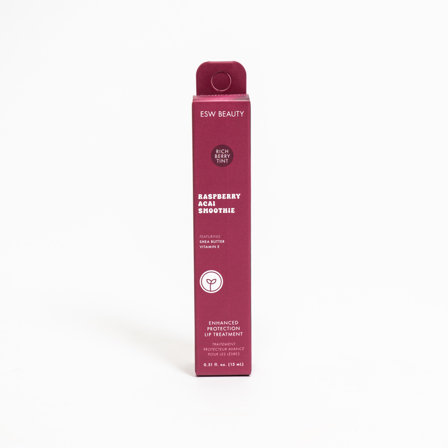 slide 1 of 2, ESW Beauty Enhanced Protection Raspberry Acai Smoothie Lip Treatment 0.51 fl oz, 0.51 fl oz