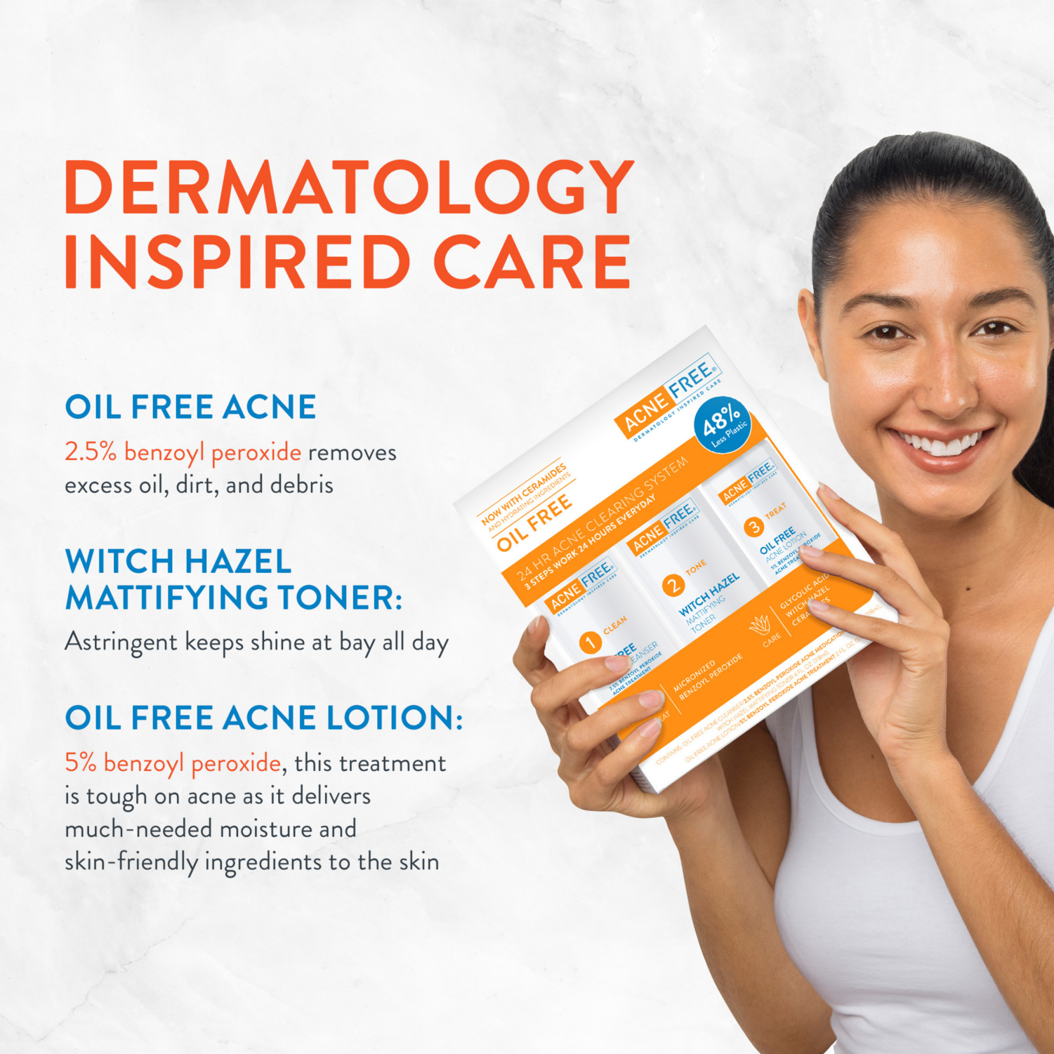 slide 2 of 7, Acne Free 3 Step Kit, 10 oz