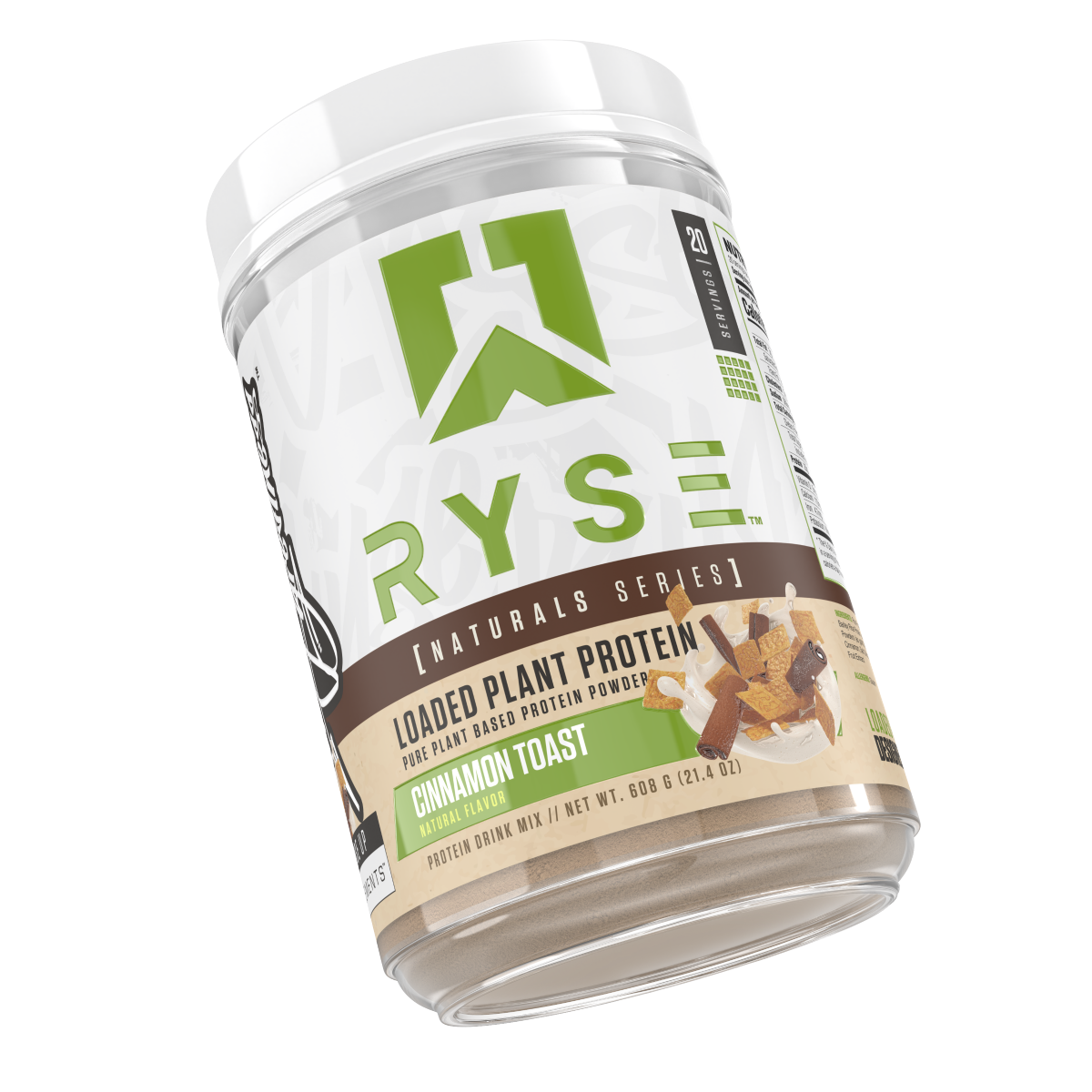 slide 3 of 4, RYSE Naturals Loaded Plant Based Protein Powder - Cinnamon Toast, 1 ct