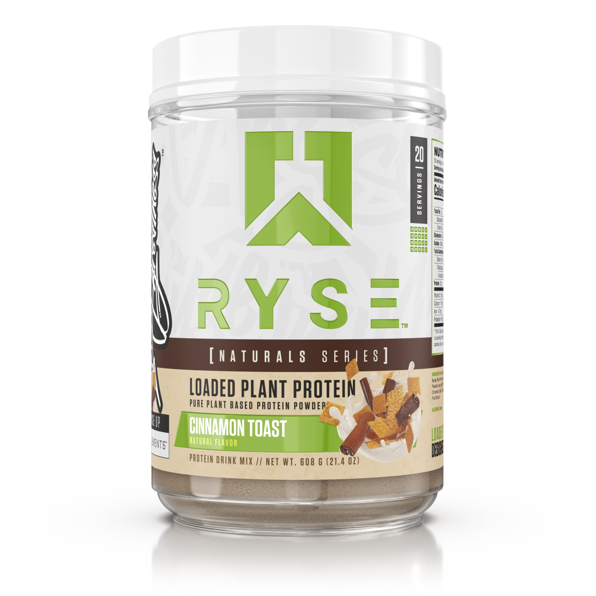 slide 1 of 4, RYSE Naturals Loaded Plant Based Protein Powder - Cinnamon Toast, 1 ct