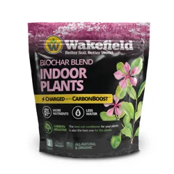 Wakefield Biochar Blends for Indoor Houseplants with CarbonBoost Mycorrhizae and Plant Probiotics 2QT