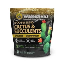 Wakefield Biochar Blends with CarbonBoost Mycorrhizae and Plant Probiotics for Cactus & Succulents 2QT