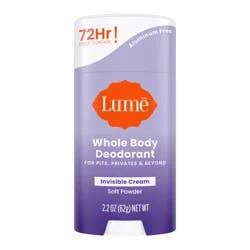Lume Whole Body Deodorant, Cream Stick, Soft Powder