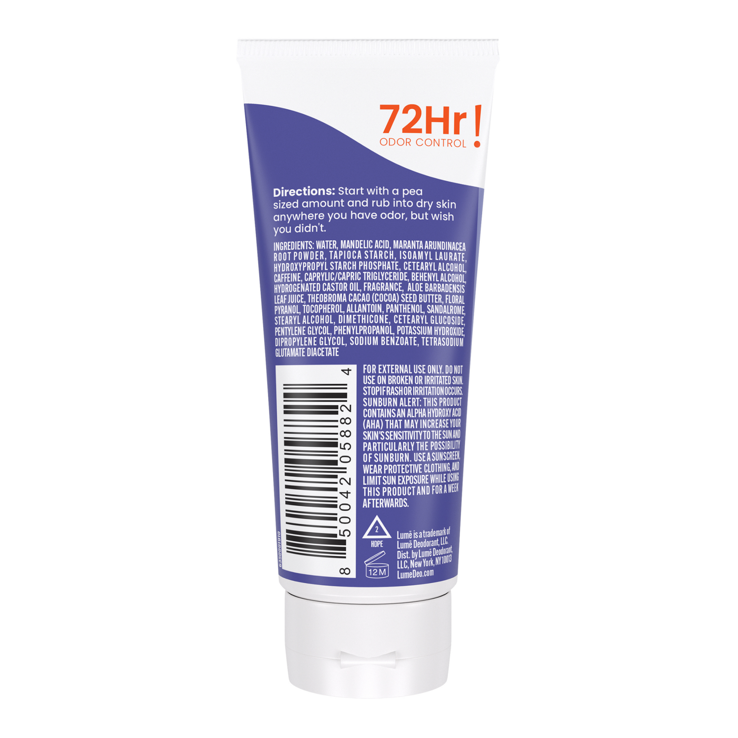 slide 3 of 8, Lume Whole Body Women's Deodorant - Invisible Cream Tube - Aluminum Free - Soft Powder Scent - 2.2oz, 2.2 oz