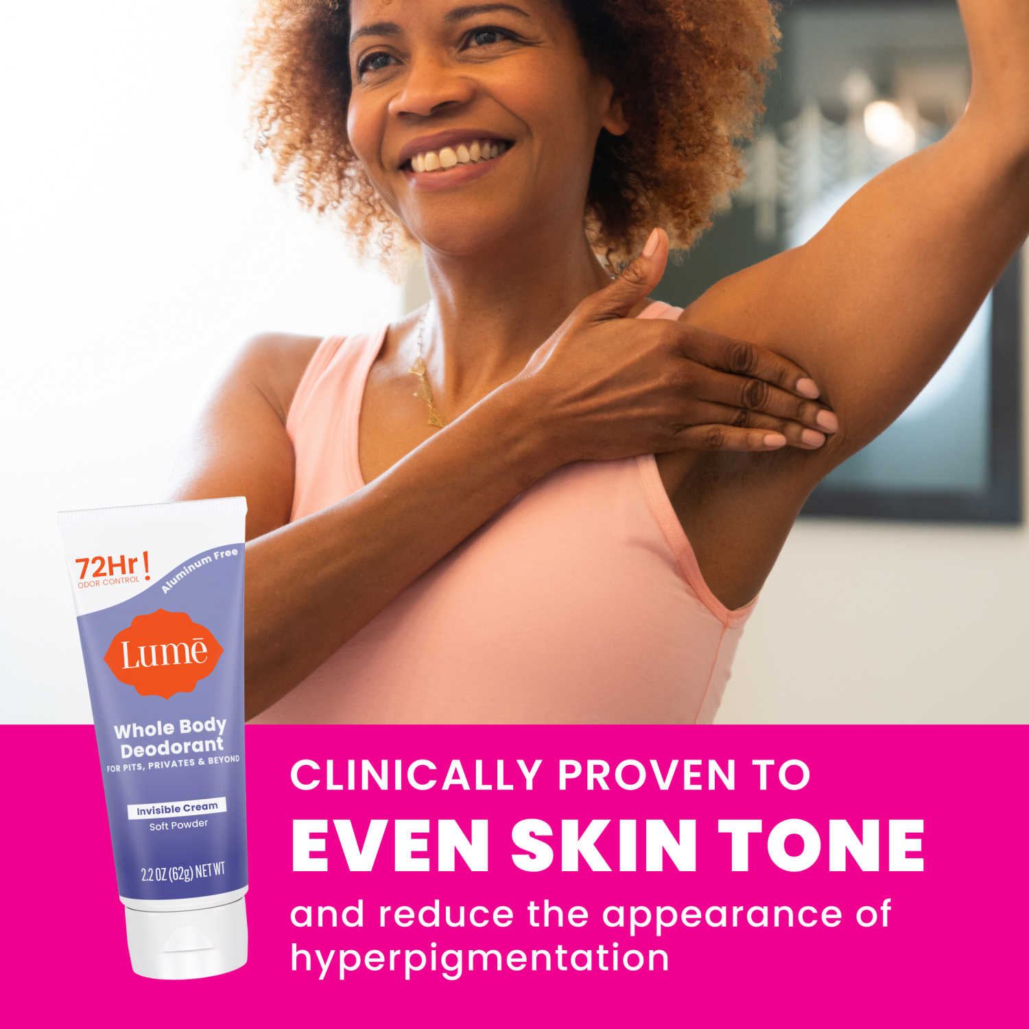 slide 8 of 8, Lume Whole Body Women's Deodorant - Invisible Cream Tube - Aluminum Free - Soft Powder Scent - 2.2oz, 2.2 oz